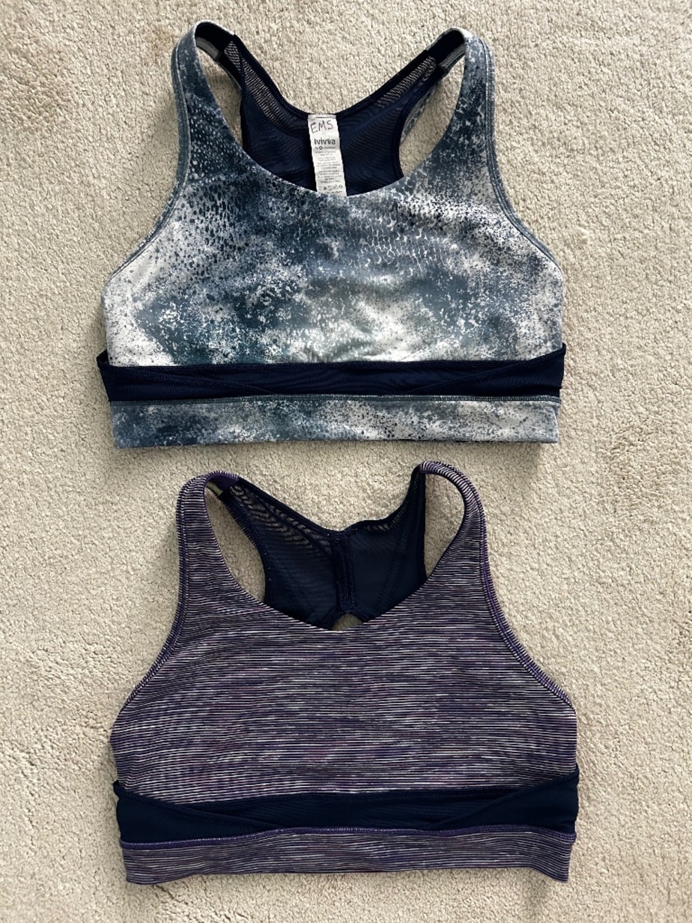 Two Ivivva by Lululemon size 12 bras